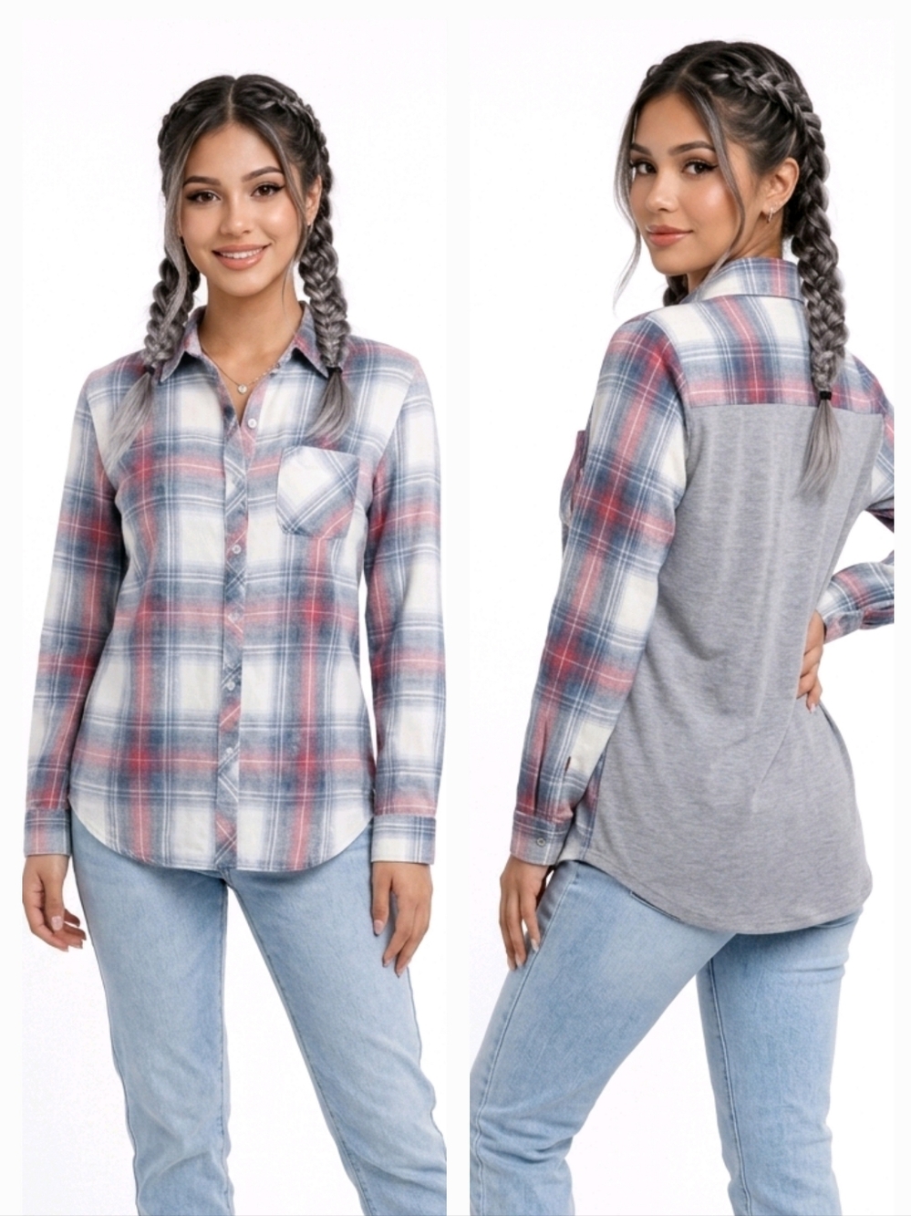Tribal Jeans 100% Cotton Button Down Shirt Size XS
